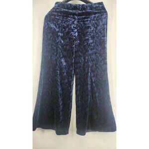 Anthropologie Isobel Velvet Wide-Legs Maeve Size 2 Navy Blue